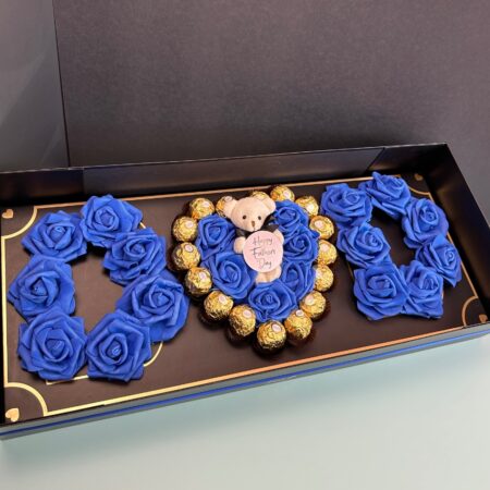 flowers blue for Dad Box
