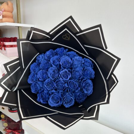 Blue flowers bouquet for Him