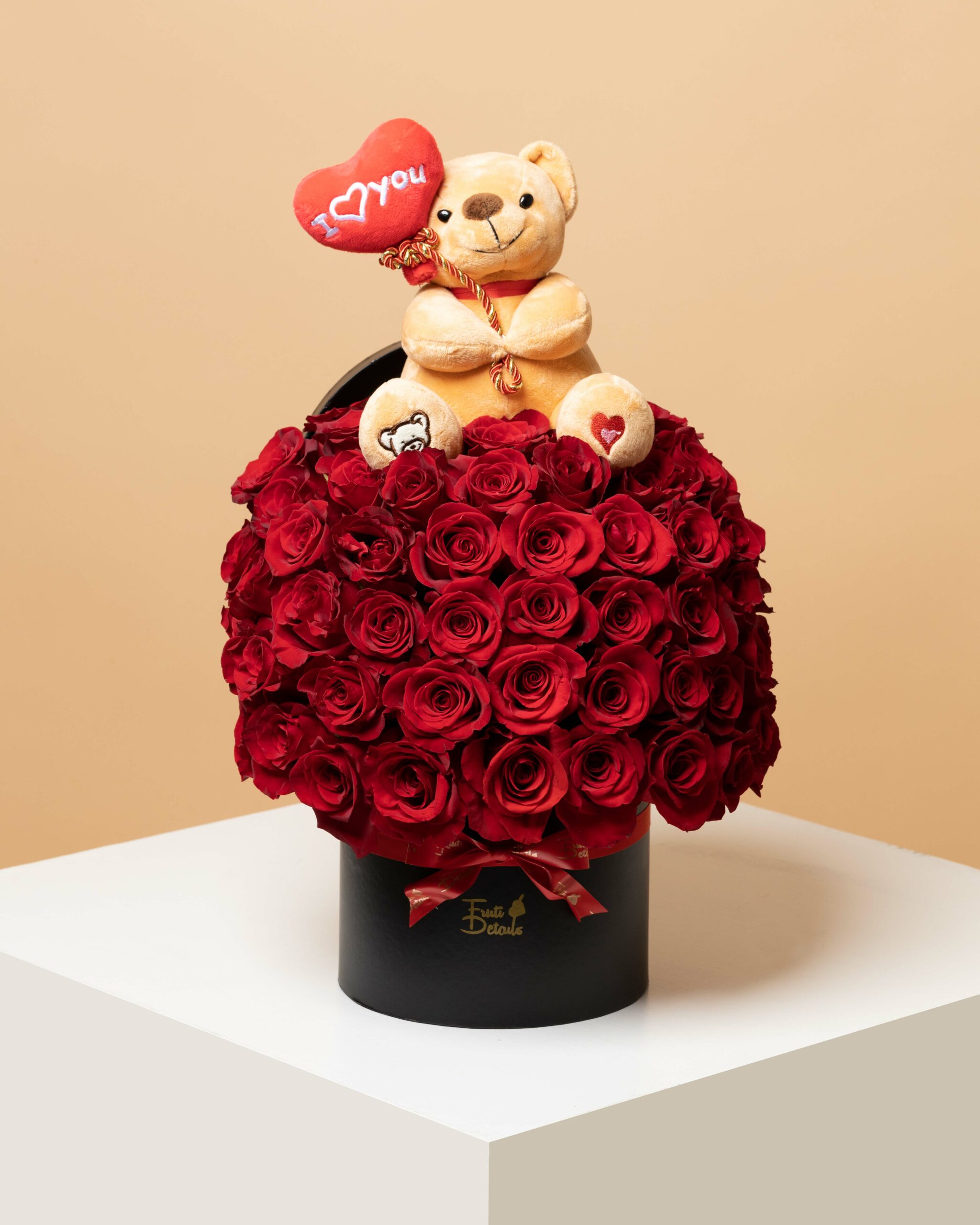 Luxury Red Flowers Box
