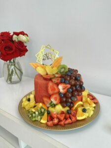 Mejoir torta de frutas en miami, watermelo fruit platter