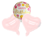 Bouquets Helium Balloons HBD Pink +$14.50