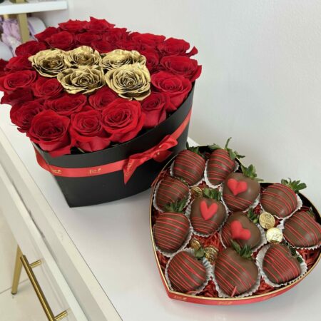 flowers and chocolate